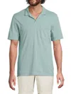 Onia Men's Johnny Collar Pique Cotton Polo Shirt