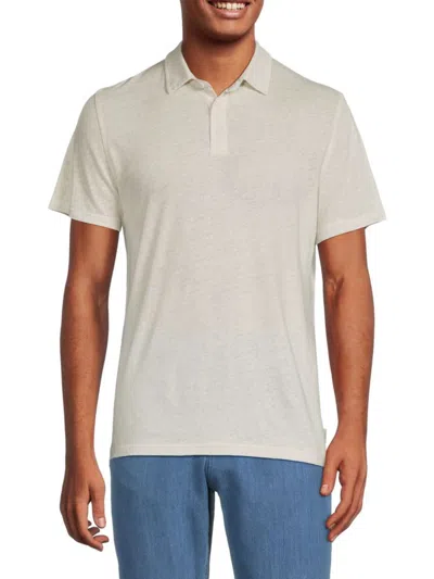 Onia Men's Linen Blend Polo In Oat