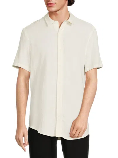 Onia Men's Linen Blend Shirt In Oat