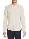 Onia Men's Linen Button-front Shirt In Stone