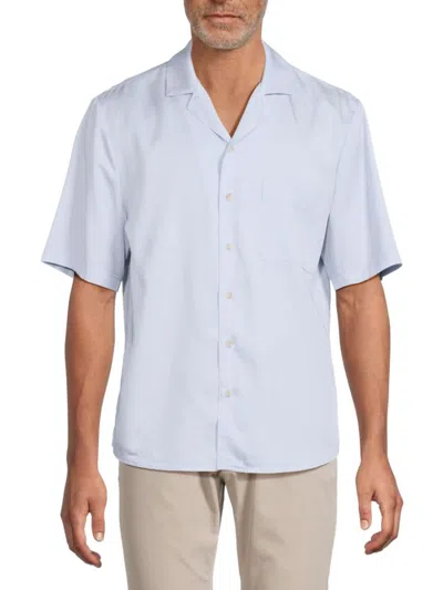 Onia Men's Patch Pocket Camp Shirt In Burgundy