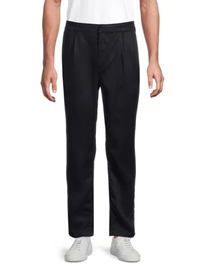 Onia Men's Pleated Tapered Pants In Blue