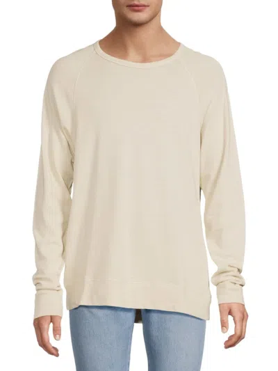 Onia Men's Raglan Crewneck Cotton Sweater In Neutral