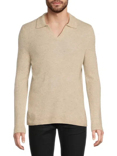 Onia Men's Ribbed Cashmere Sweater In Neutral