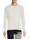 Onia Men's Ribbed Crewneck Linen T-shirt In White