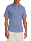 Onia Men's Slub Textured Cotton Polo Shirt In Blue