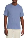Onia Men's Slub Textured Cotton T-shirt In Blue