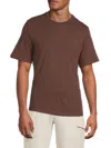 Onia Men's Slub Textured Cotton T-shirt In Brown
