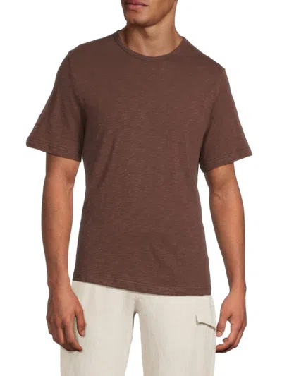 Onia Men's Slub Textured Cotton T-shirt In Brown