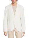 Onia Men's Solid Linen Blazer In White