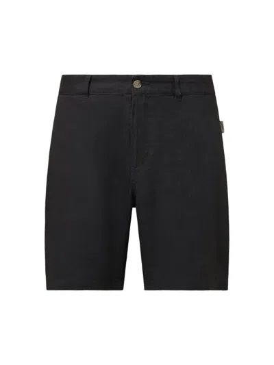 Onia Men's Stretch Linen Shorts In Gunmetal