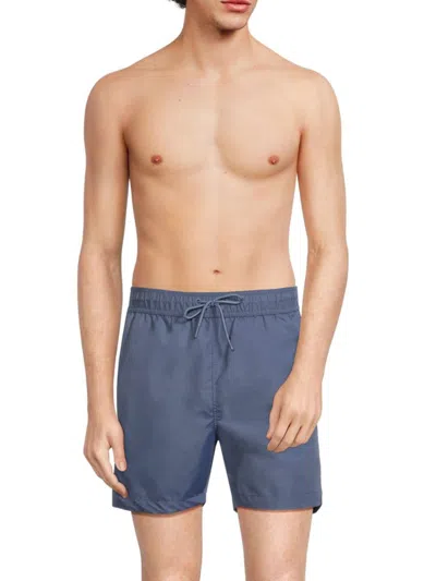 Onia Men's Solid Volley Swim Shorts In Blue