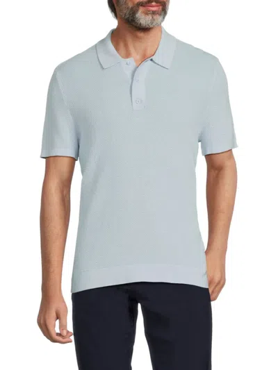 Onia Men's Sweater Polo In Blue