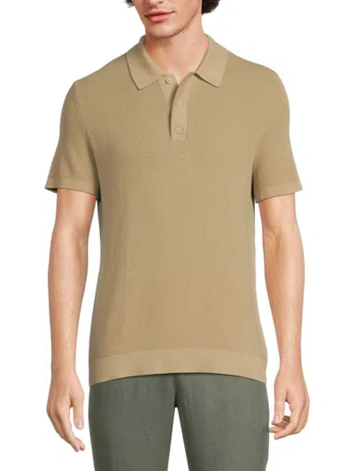 Onia Men's Textured Polo In Sand