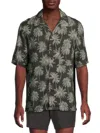 Onia Men's Tonal Palm Camp-collar Shirt