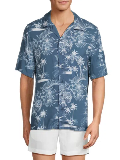 Onia Men's Vintage Floral Camp-collar Shirt