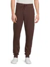 Onia Men's Waffle-knit Joggers In Brown