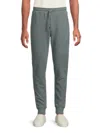 Onia Waffle-knit Cotton-blend Sweatpants In Blue