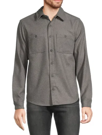 Onia Men's Wool Blend Shirt Jacket In Charcoal