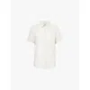 Onia Short Sleeve Button Down Regular Fit Shirt In Stone