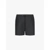 Onia Mens Black Charles 5' Drawstring Cotton-blend Swim Shorts