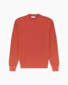 Onia Mens Pigment Dye Sweater In Spiced Ginger In Multi
