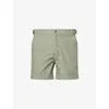 Onia Mens Seaspray Calder Buckle Swim Shorts In Green