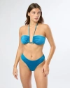 Onia Alessia Ruched Balconette Bikini Top In Mykonos Blue
