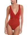Onia Michelle One Piece In Dark Red