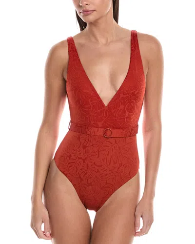 Onia Michelle One Piece In Dark Red