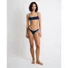 Onia Milly Bikini Bottom In Deep Navy/white