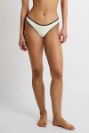 Onia Milly Bikini Bottoms In Egret/black