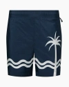 Onia Nylon Crinkle 5 Swim Trunk In Blue