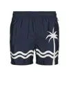 Onia Nylon Crinkle 5 Swim Trunk In Blue