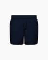 Onia Nylon Crinkle 5" Swim Trunk In Deep Navy