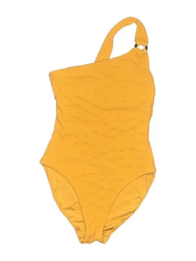 Pre-owned Onia One Piece Swimsuit In Yellow