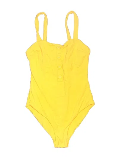Pre-owned Onia One Piece Swimsuit In Yellow