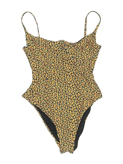 Pre-owned Onia One Piece Swimsuit In Yellow