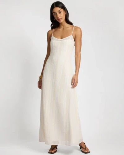 Onia Overlay Slip Dress In White