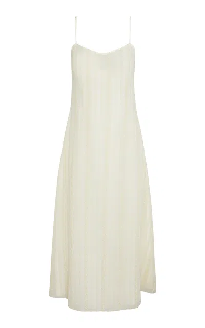 Onia Overlay Slip Dress In White