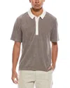 Onia Oversized Towel Terry Polo Shirt In Brown