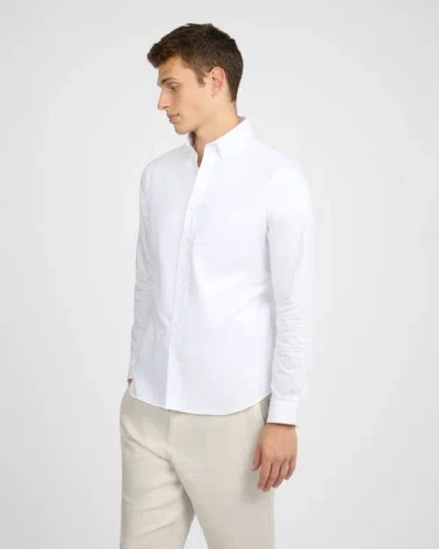 Onia Oxford Long Sleeve Button Down In White