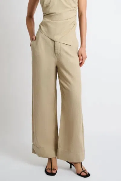 Onia Paperbag Trousers In Jute In Neutral