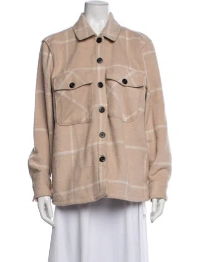 Pre-owned Onia Plaid Print Jacket In Neutrals