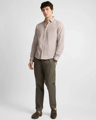 Onia Poplin Button Down Long Sleeve Shirt In Gray
