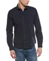 Onia Poplin Button Down Shirt In Blue