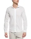 Onia Poplin Button Down Shirt In White