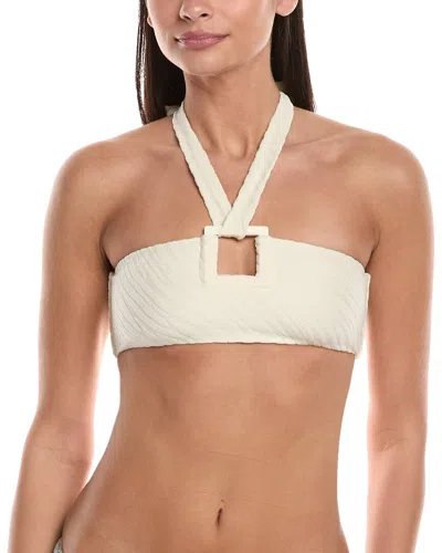 Onia Poppy Bikini Top In White