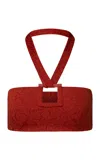 Onia Poppy Bikini Top In Dark Red