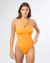 Onia Poppy One Piece In Apricot